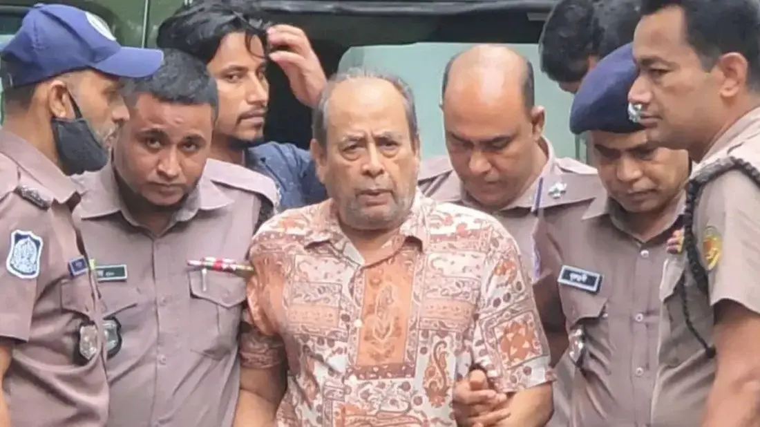 আন্তর্জাতিক অপরাধ ট্রাইব্যুনালে হাজির জিয়াউর রহমান হত্যার আসামি সাবেক সেনা কর্মকর্তা মোজাফফর হোসেন